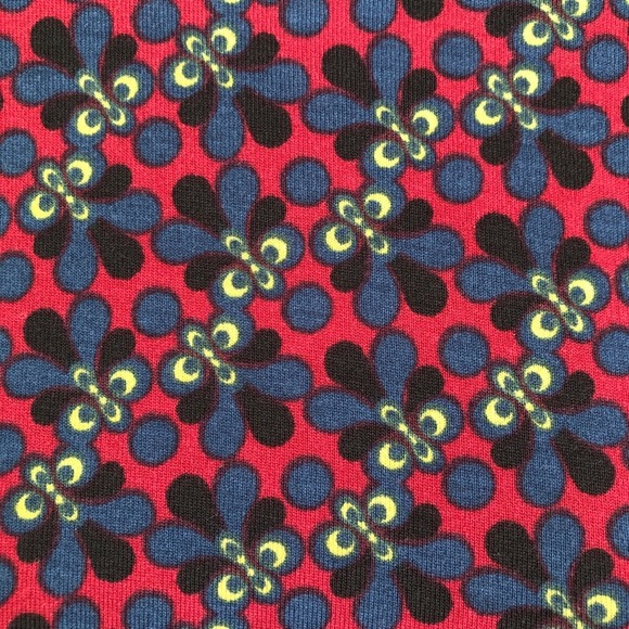 LulaRoe Women's Maroon/Navy Floral Hi-Low Hem Half Sleeve Irma Tunic Top Sz XS - Picture 2 of 7